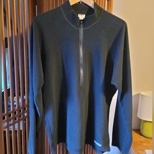 Men's XL Melanzana Microgrid Black Half-zip